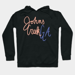 Johns Creek Cursive Hoodie